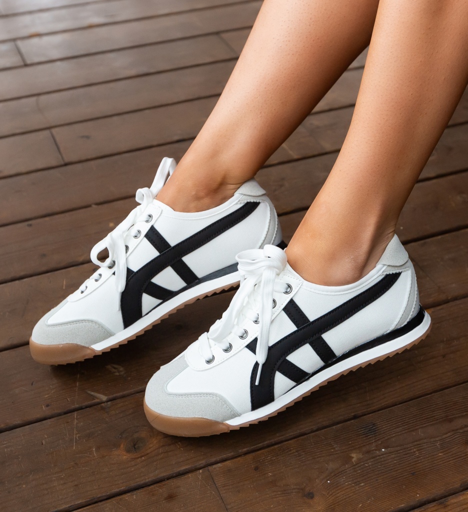 Pantofi Sport Dama Hashi Albi - Confort și Stil - imagine 5