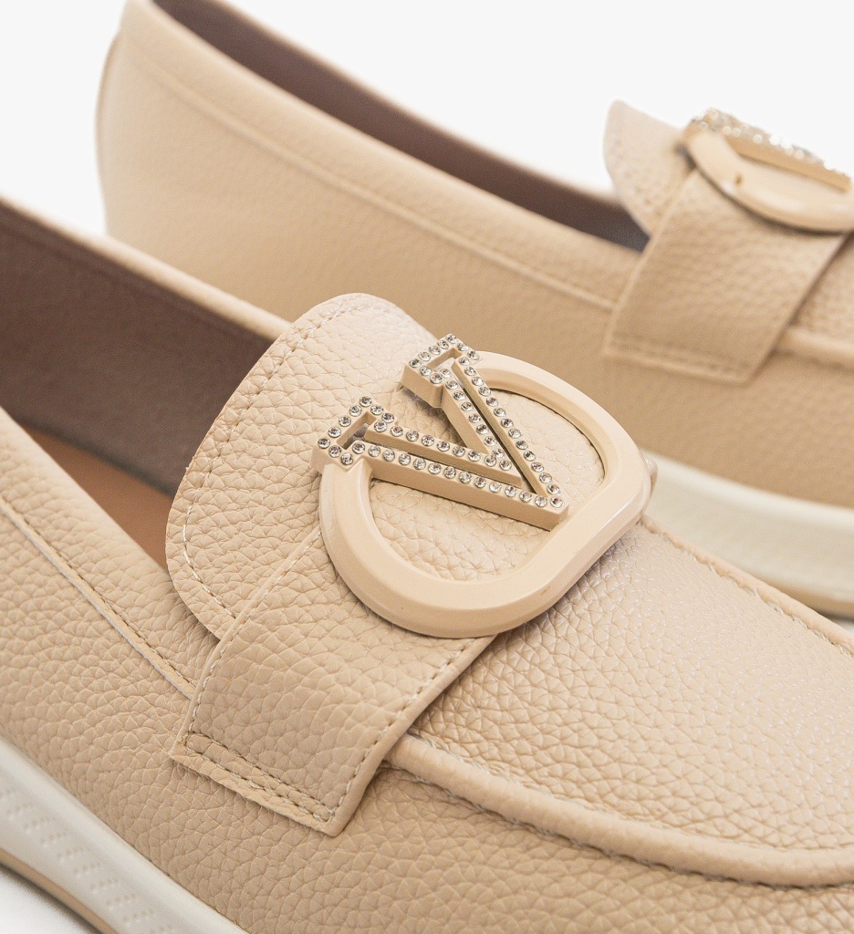 Pantofi Casual Dama Bej Verena - Confort Stilat - imagine 3