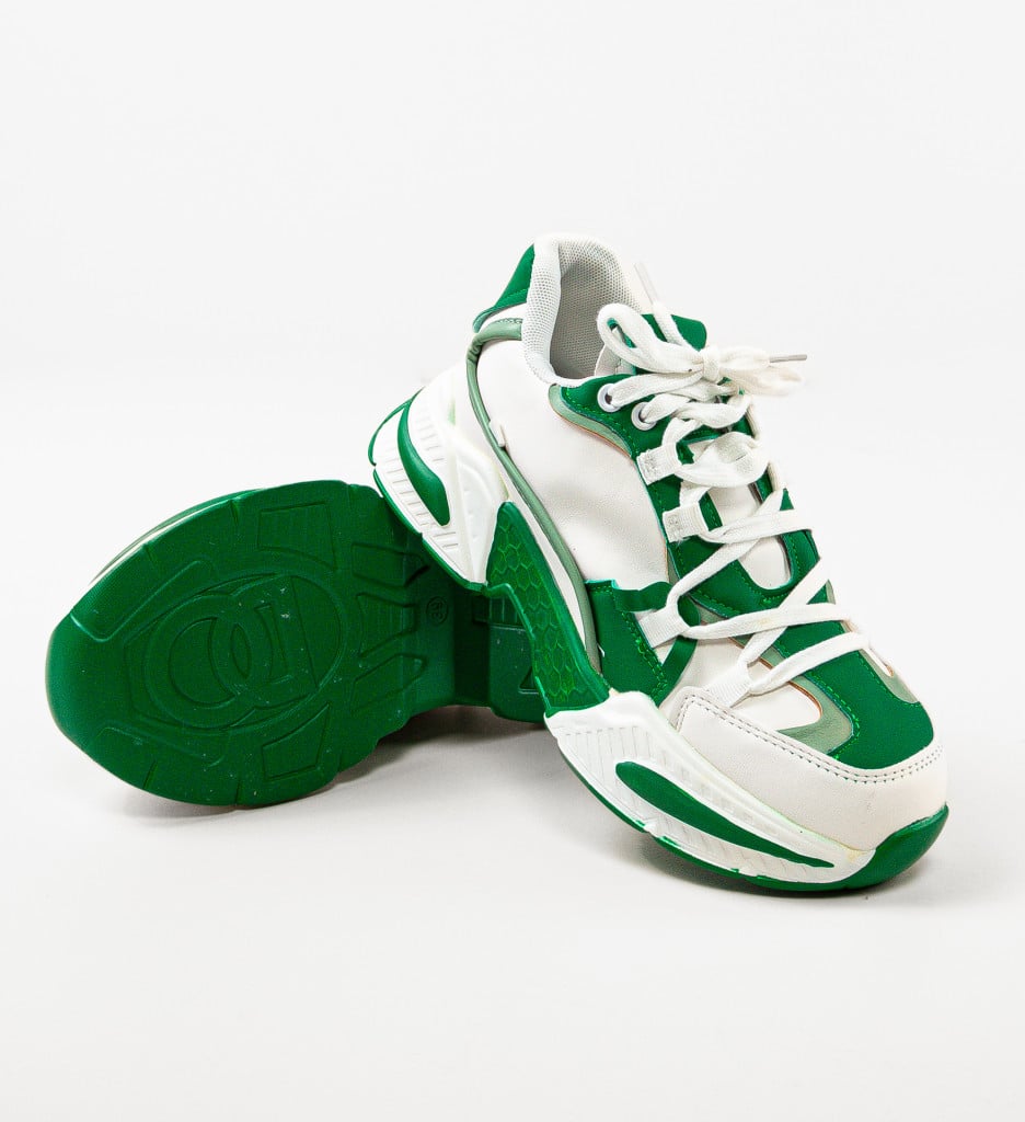 Sneakers Dama Verzi Confort Sport - Silvestra - imagine 6