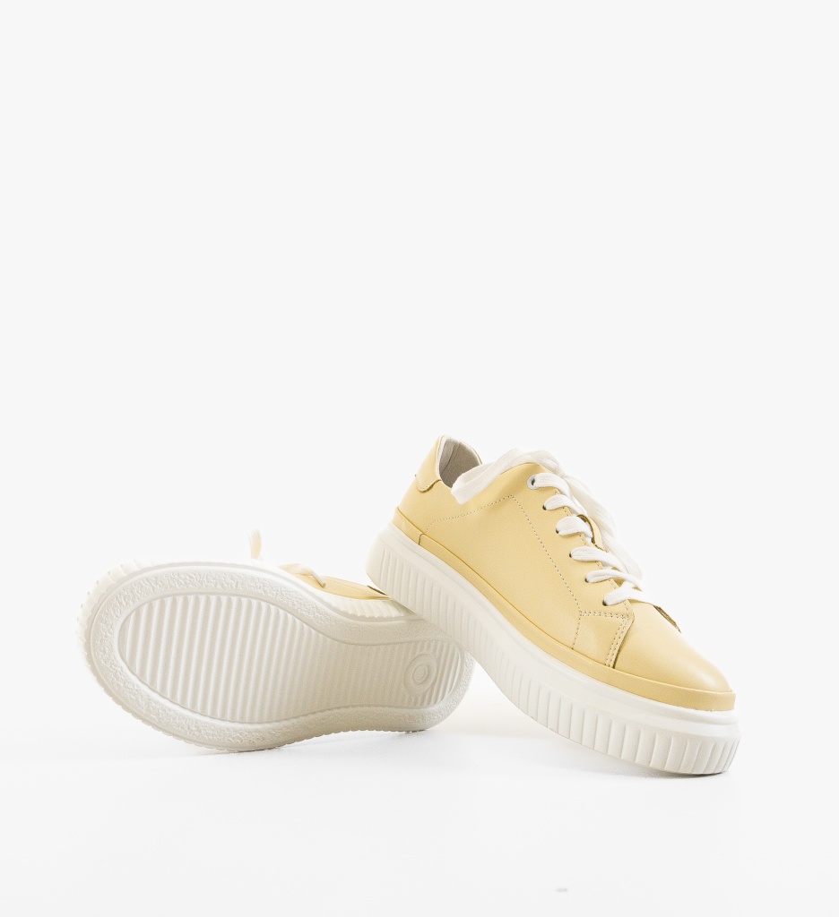 Sneakers Dama Galbeni Sport Confort - imagine 5