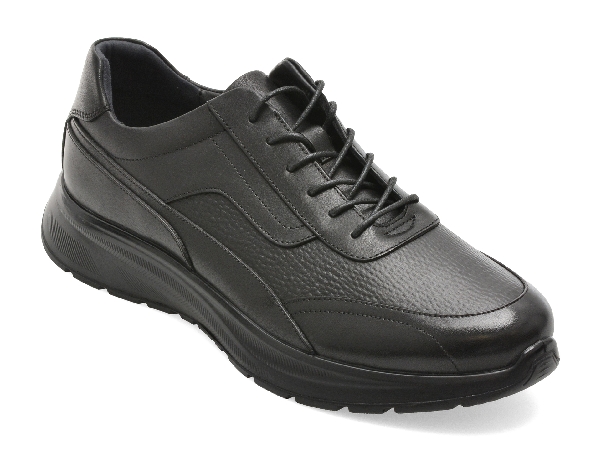 Pantofi Sport Otter HT2 Negri Piele Naturală
