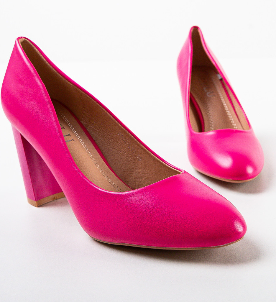 Pantofi cu Toc Buxton Fuchsia Eleganți - imagine 7