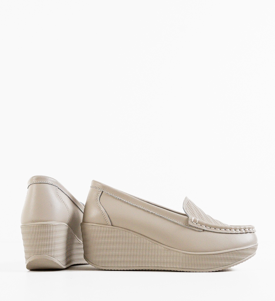 Pantofi Casual Ely Gri - Confort & Stil - imagine 6