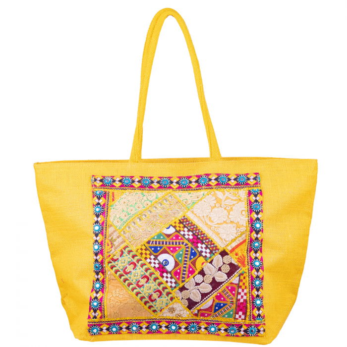 Geanta Brodata Manual Shopika | Design Unic