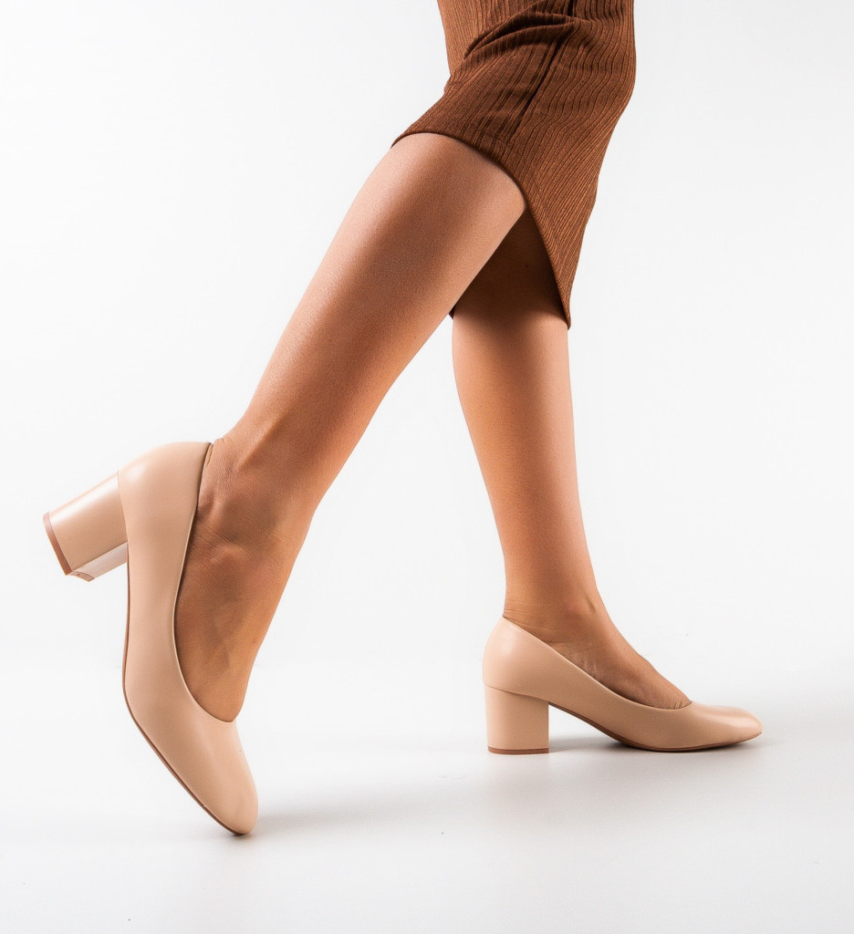 Pantofi Dama Emrys Bej | Eleganți și Comodi - imagine 3