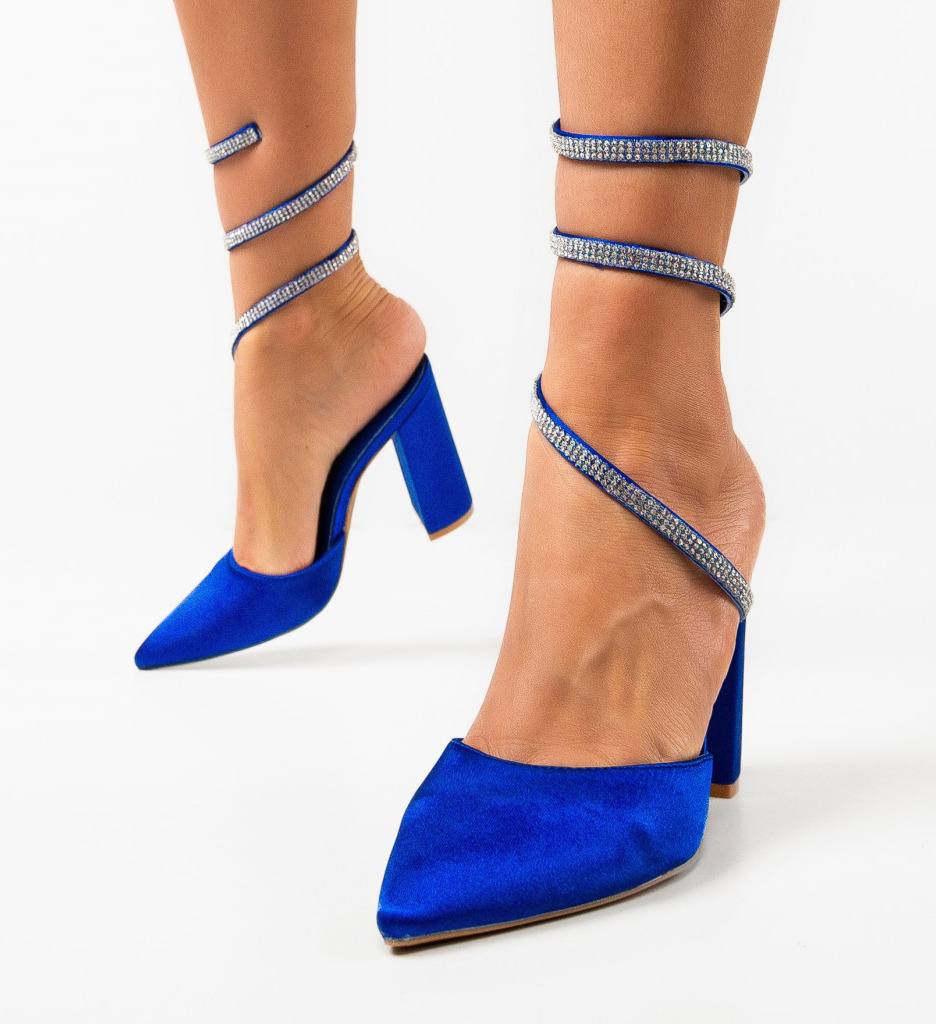Pantofi Lhamo Albastri | Toc Eleganți și Confort - imagine 6