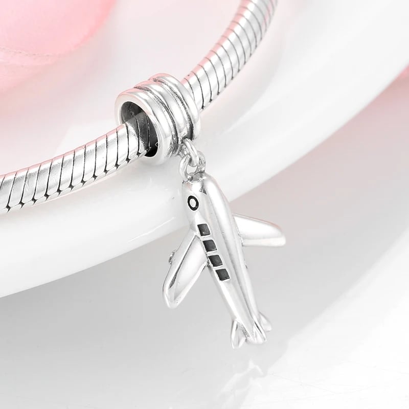 Charm Argint Avion Delis | Talisman Călătorii - imagine 2