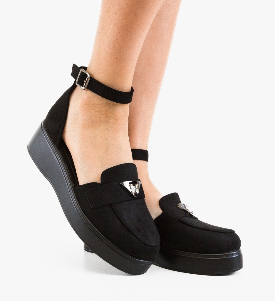 Pantofi Casual Terfly Negri 2 - Confort Stilat - imagine 4