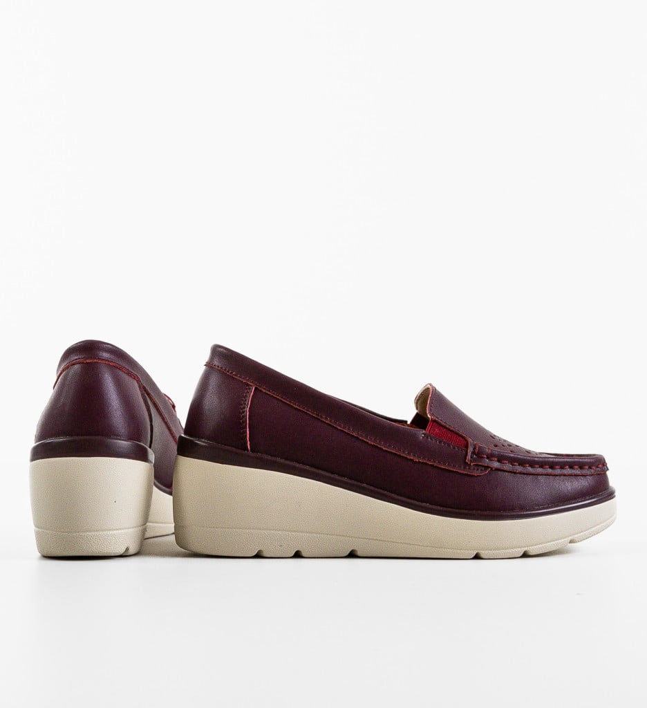 Pantofi Casual Atic Wine - Eleganță și Confort - imagine 5