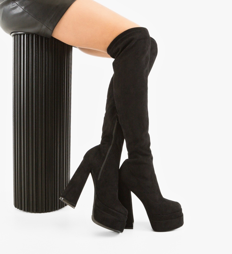 Cizme Dama Morden Negre Depurtat - Eleganță Maximă - imagine 6