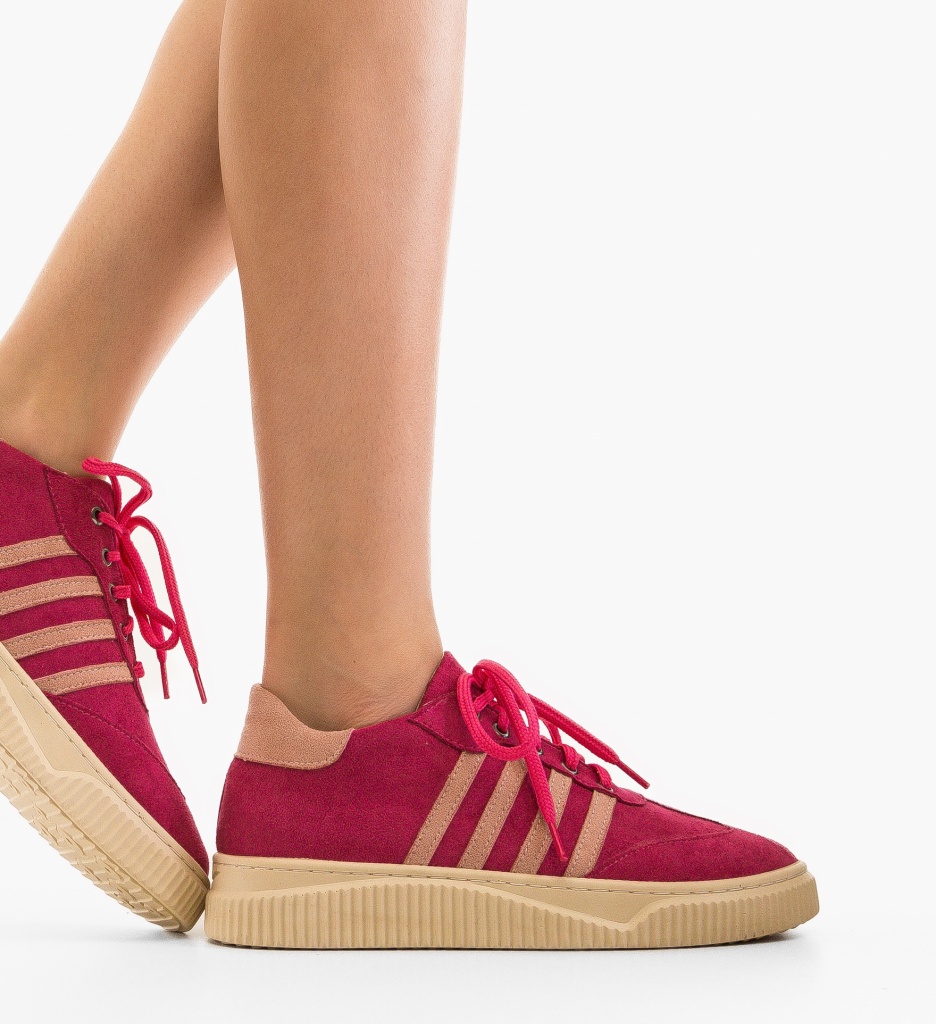 Sneakers Dama Crimson Fuchsia - Confort și Stil - imagine 2
