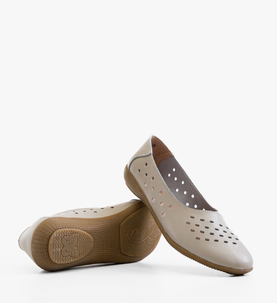 Balerini Dama Fros Gri - Confort Stilat - imagine 5