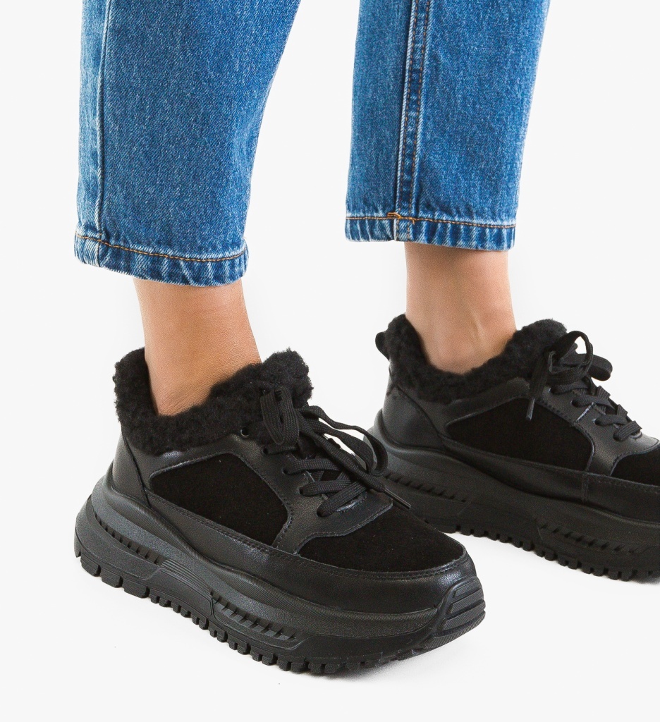 Sneakers Dama Jahe Negre - Confort și Stil Urban
