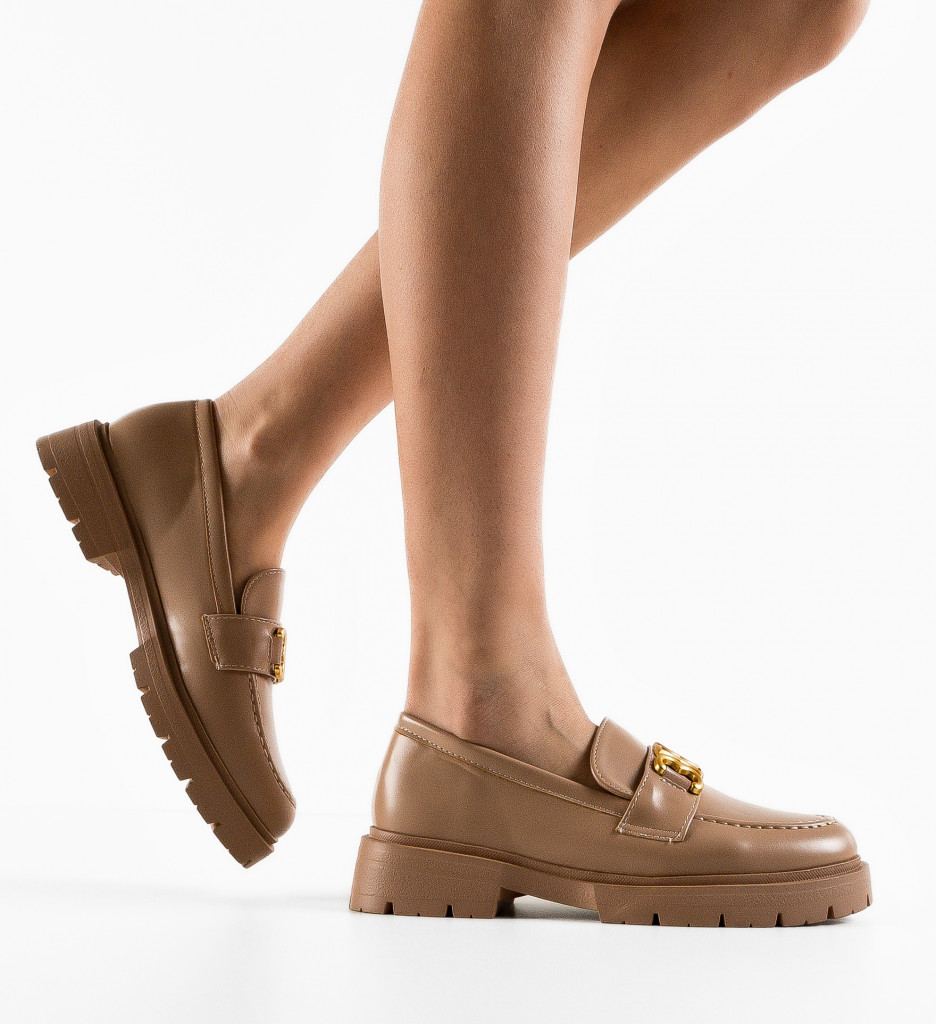 Pantofi Casual Dama Murray Khaki Confort - imagine 3