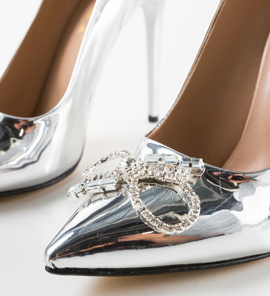 Pantofi Opsitro Argintii | Eleganță Garantată - imagine 6