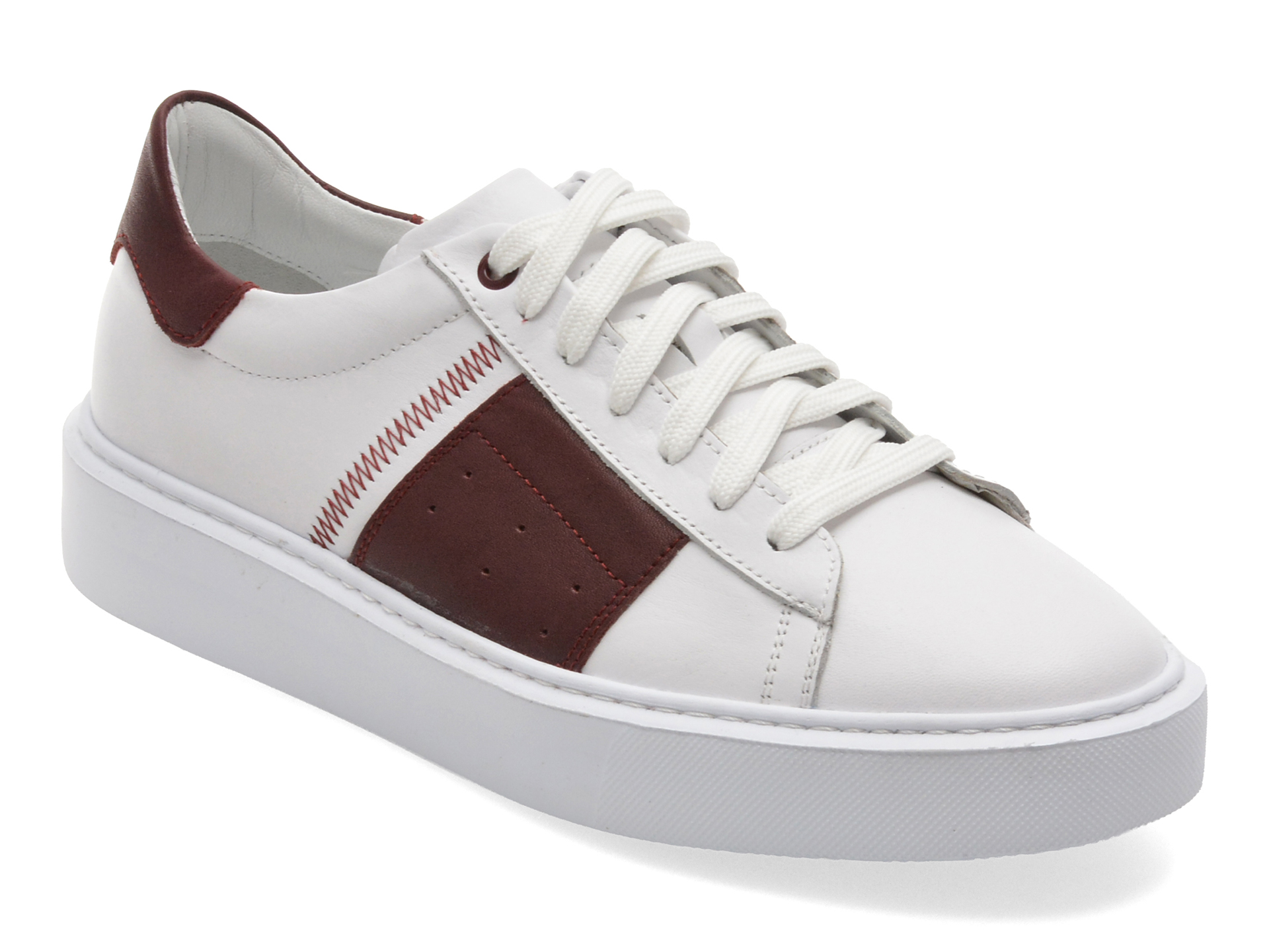 Pantofi Sport Marco Buffon BF351 Alb Piele Naturală