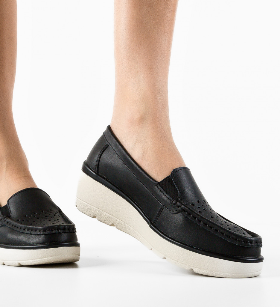 Pantofi Casual Atic Negre - Confort Zi cu Zi