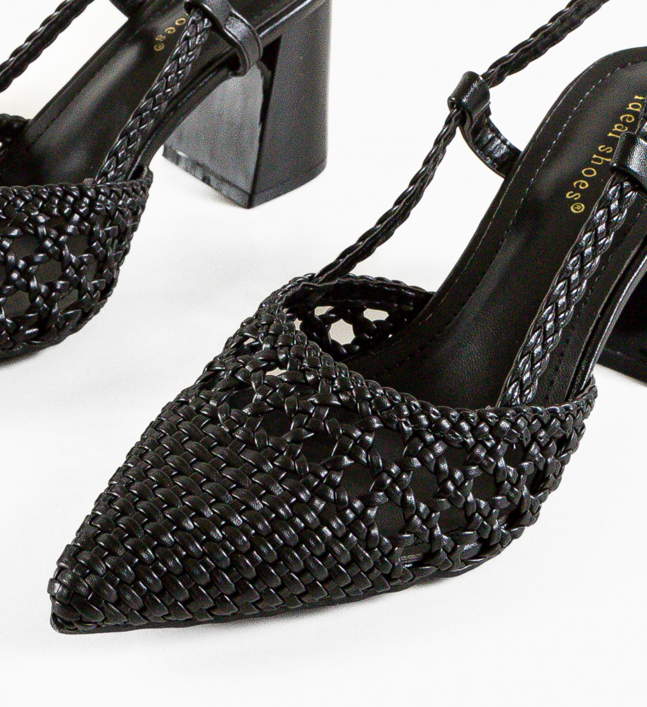 Pantofi Dama Sard Negri | Eleganță și Stil - imagine 8