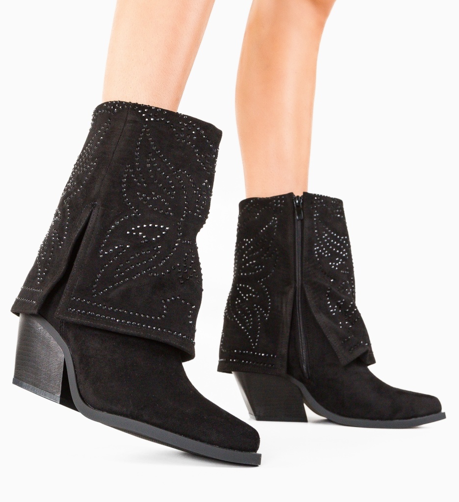 Botine Dama Eaton Negre | Stil și Eleganță - imagine 2