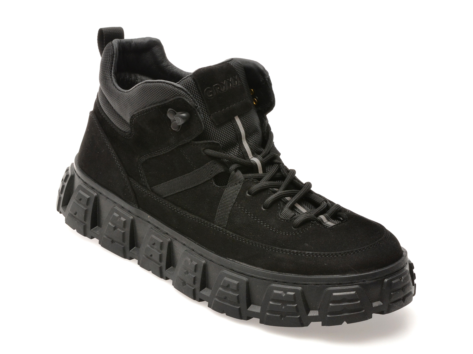 Ghete Gryxx Negre din Piele Naturala