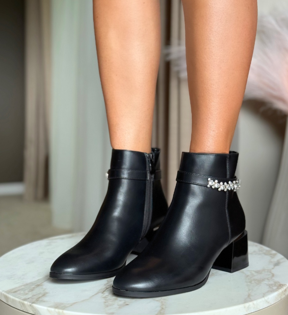 Botine Dama Juani Negre - Eleganță și Confort - imagine 2