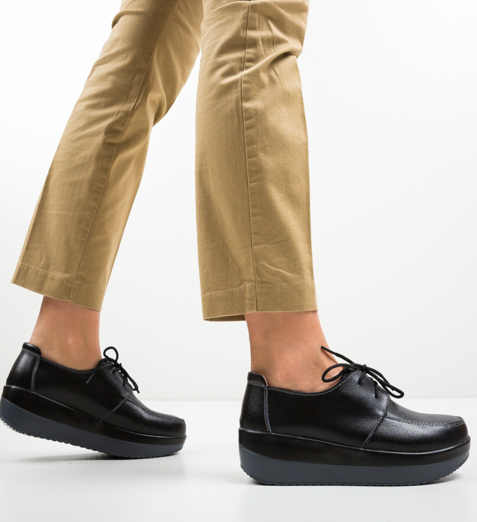Pantofi Casual Negri - Stil și Confort Zilnic - imagine 2