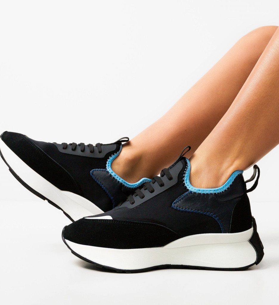 Sneakers Dama Londan Negri | Confort și Stil Urban