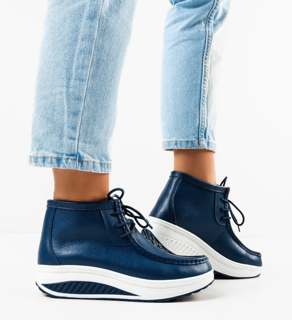 Pantofi Casual Vinto Bleumarin - Confort Stilat - imagine 3