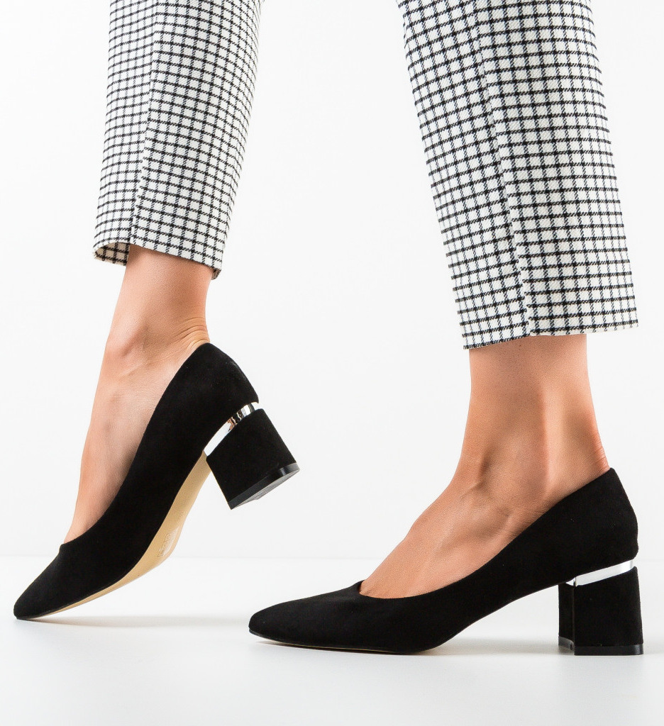 Pantofi Dama Brandy Negri | Eleganță și Stil - imagine 3