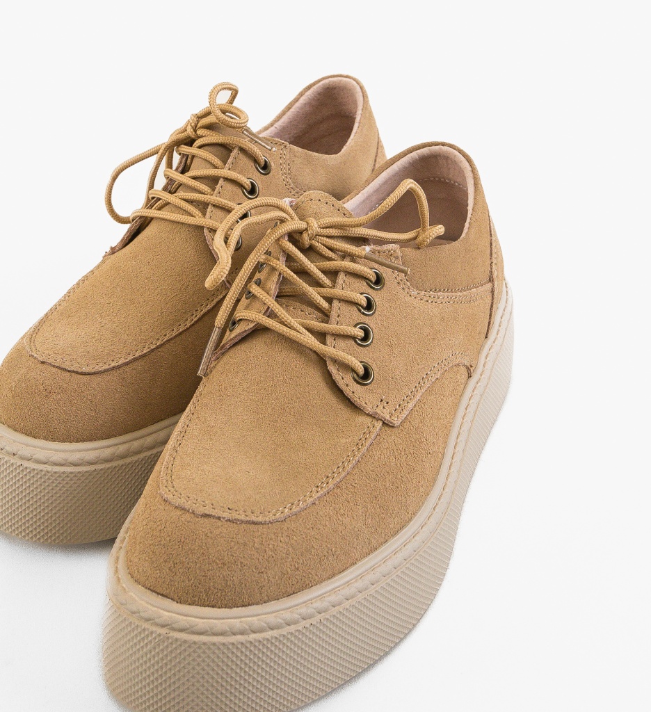 Sneakers Dama Sweep Bej | Confort și Stil - imagine 7