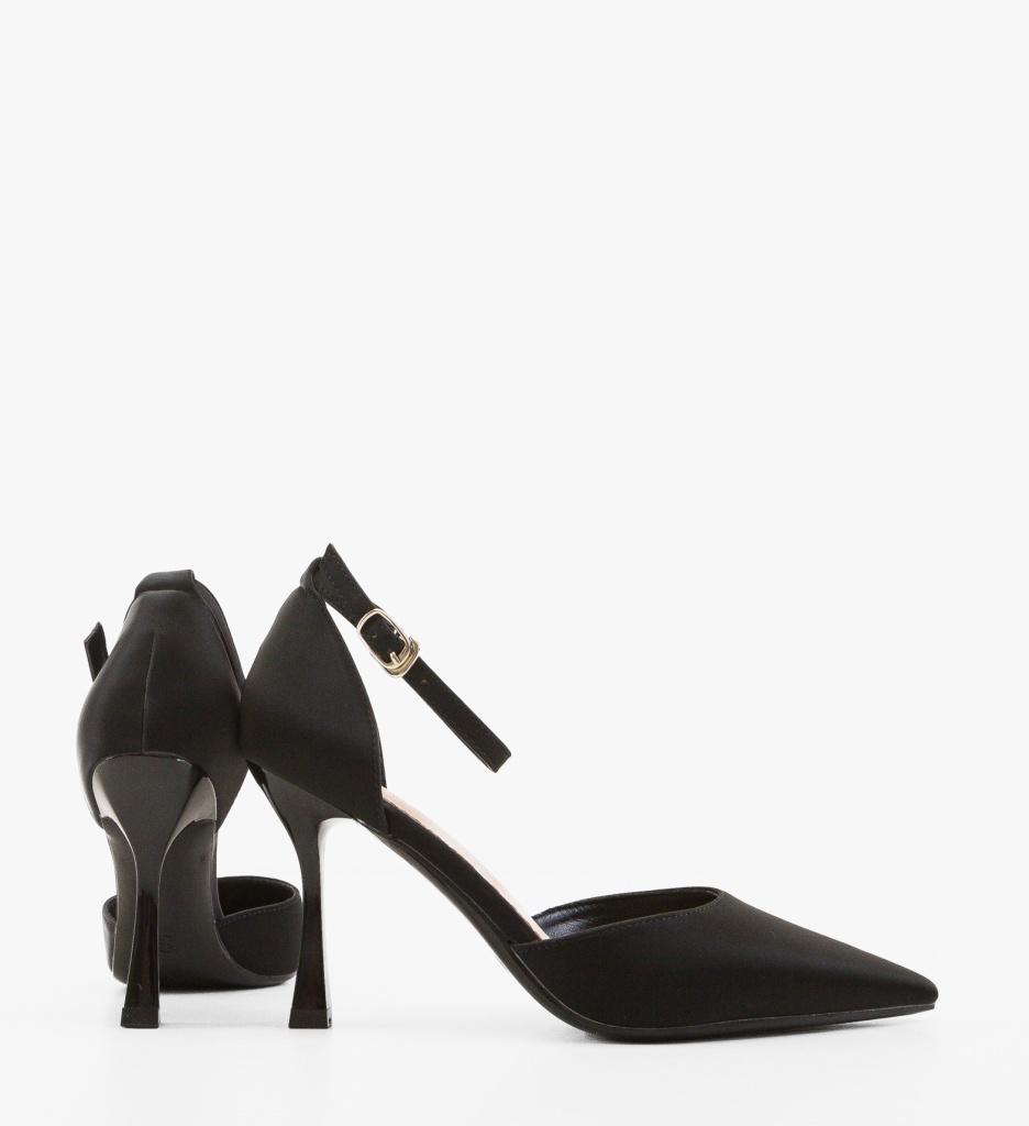Pantofi cu Toc Zaker Negri Eleganți - imagine 4