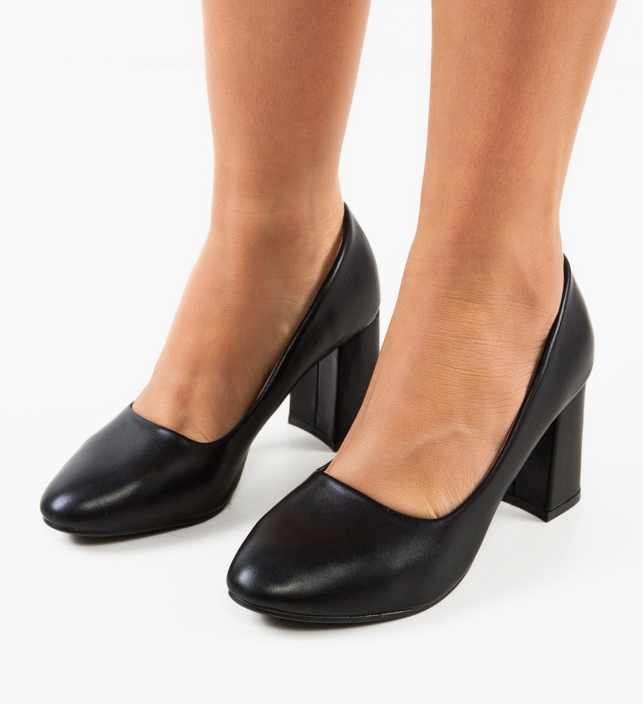 Pantofi dama Bright Negri 2 - Eleganță și Stil - imagine 2