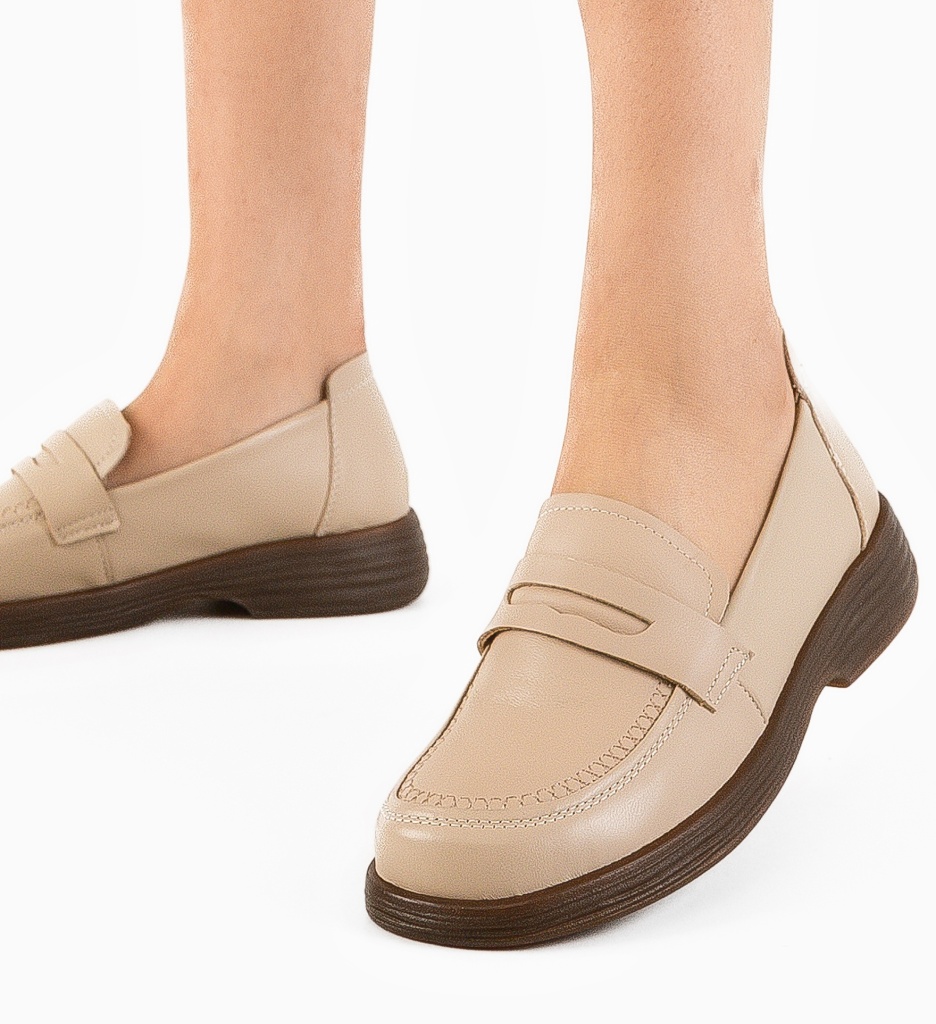 Pantofi Casual Byertes Bej - Confort și Stil - imagine 4