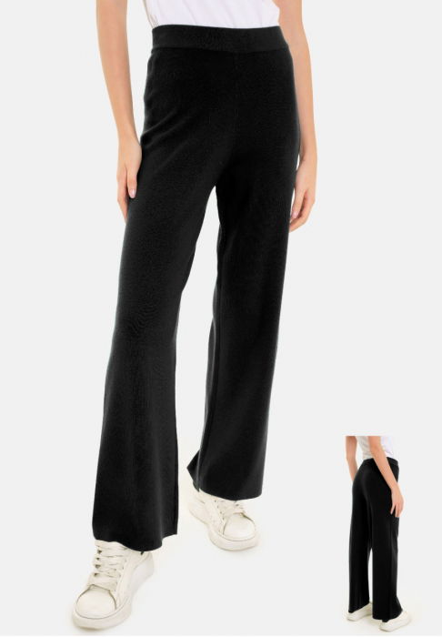 Pantaloni Largi Shopika Negri - Confort și Stil