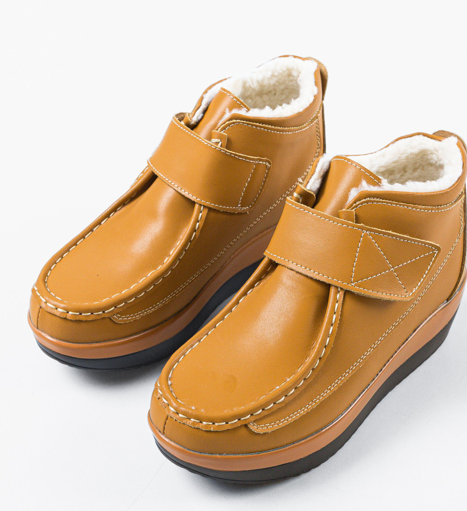 Pantofi Casual Jistry Camel | Confort & Stil - imagine 5