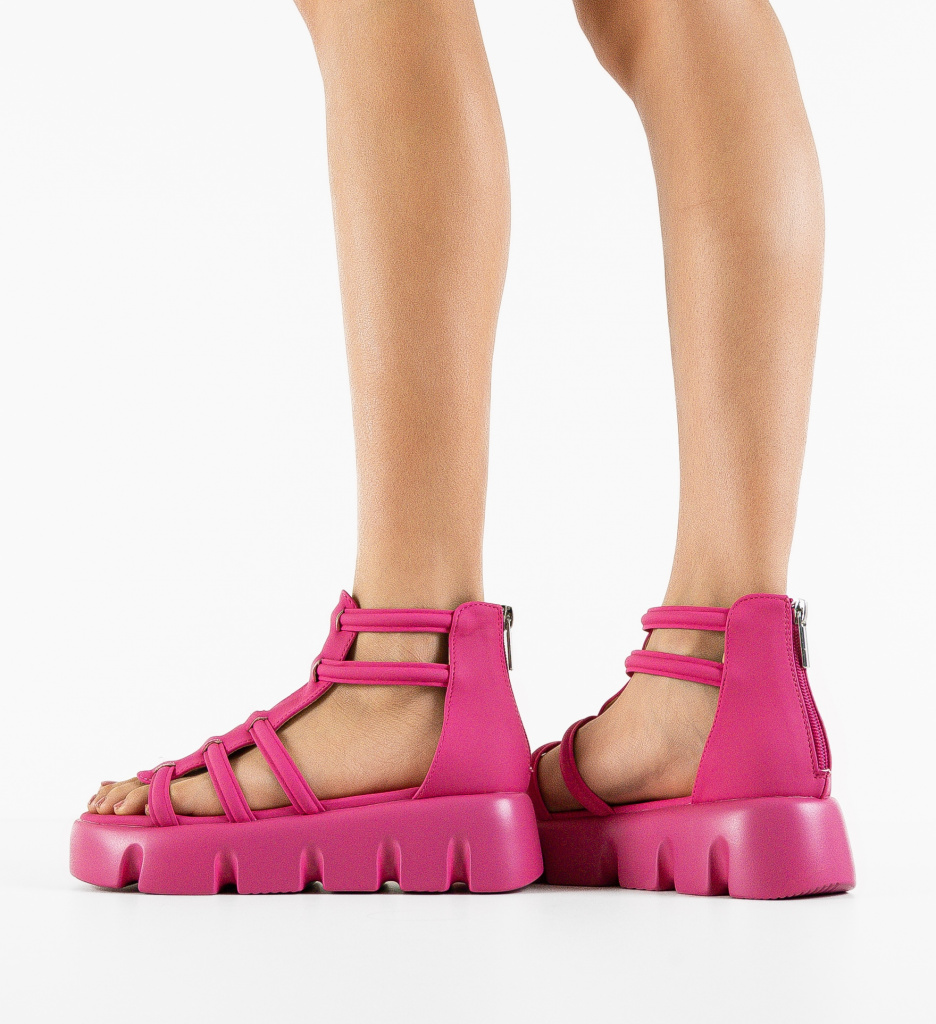 Sandale Dama Rabat Fuchsia | Stil și Confort - imagine 3