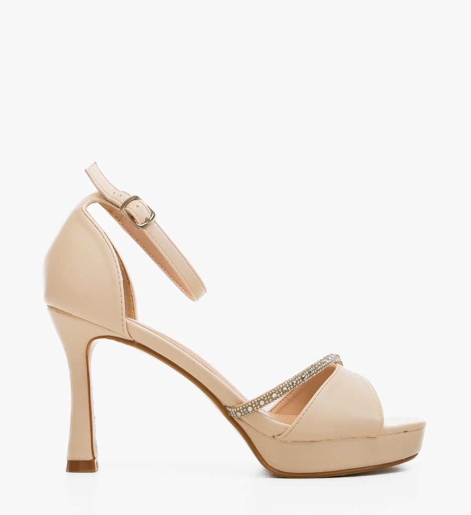 Sandale Dama Farmer Bej Elegante - imagine 2