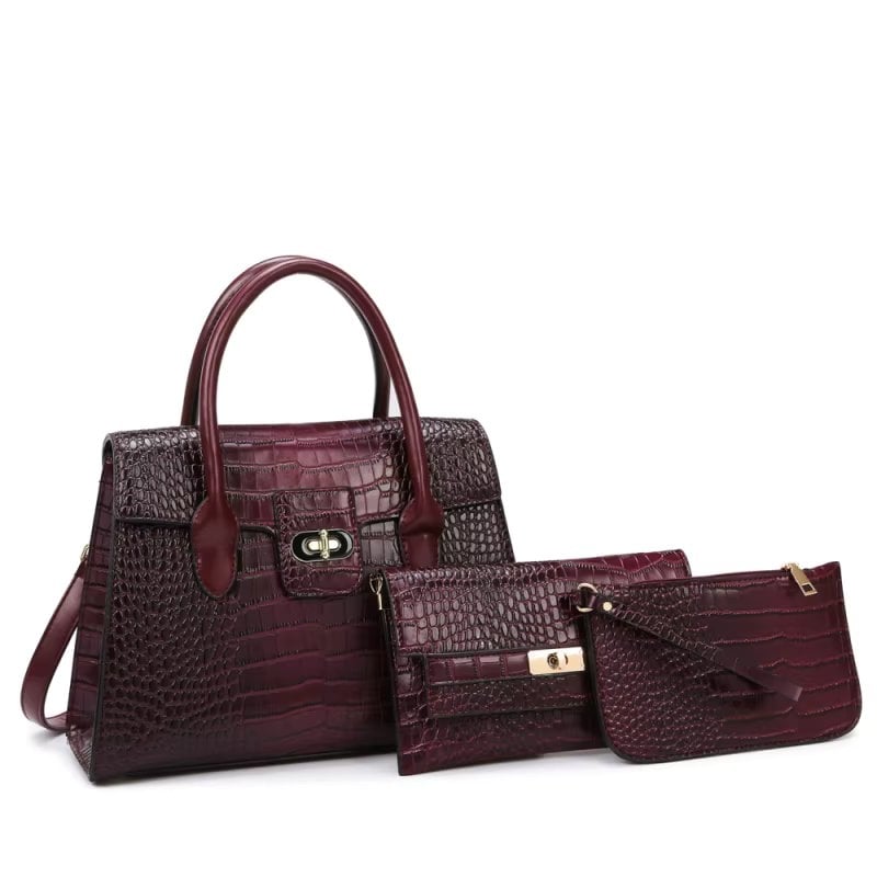 Set 3 piese Delis Ravena Bordo - Eleganta Versatila