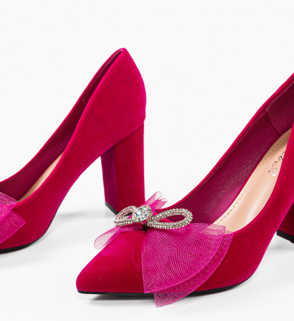 Pantofi Okeke Fuchsia cu toc - eleganță garantată - imagine 7