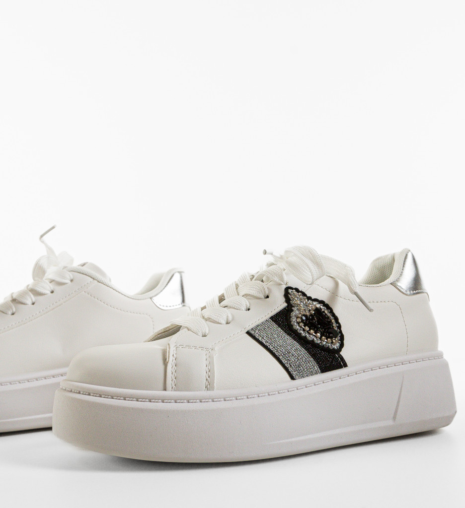 Pantofi Sport Keira Albi | Confort și Stil Urban - imagine 4