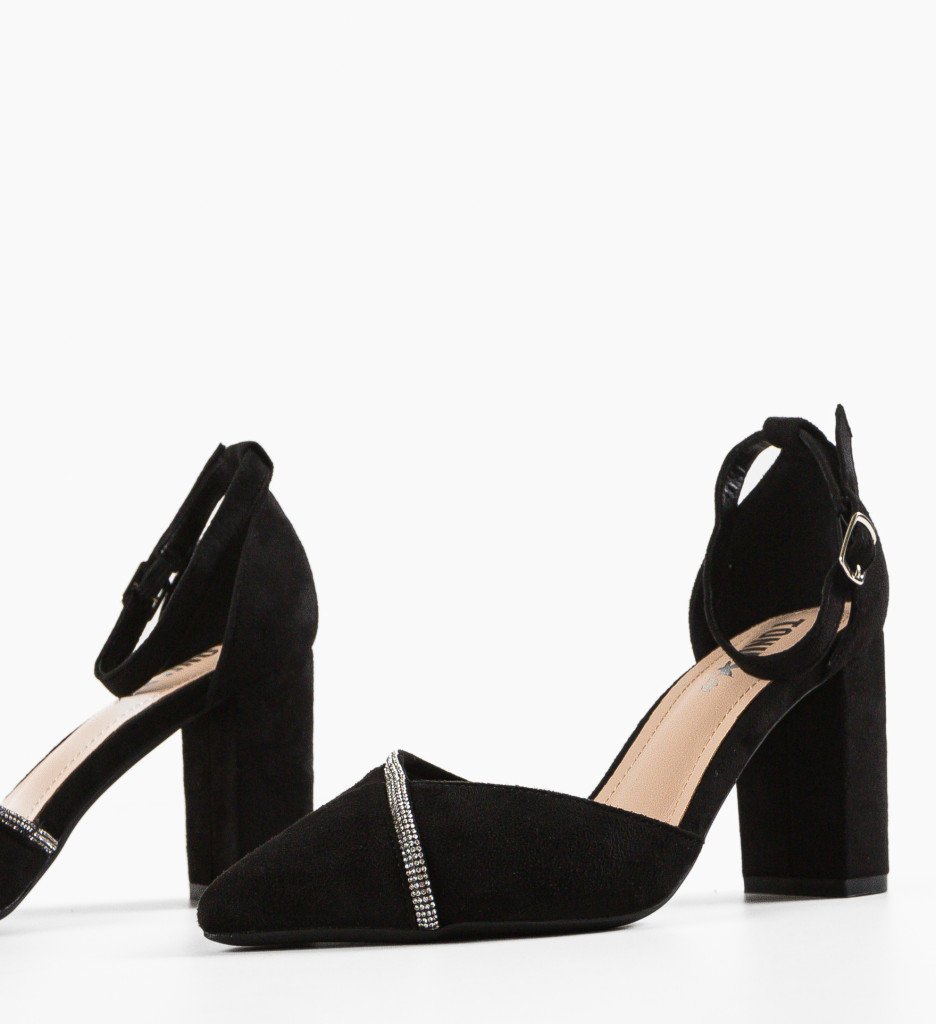 Pantofi cu Toc Hajag Negri - Eleganți și Moderni - imagine 8