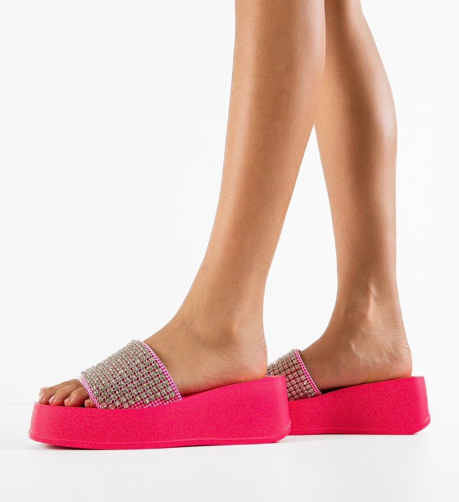 Saboti Dama Mushira Fuchsia | Eleganță și Confort - imagine 3