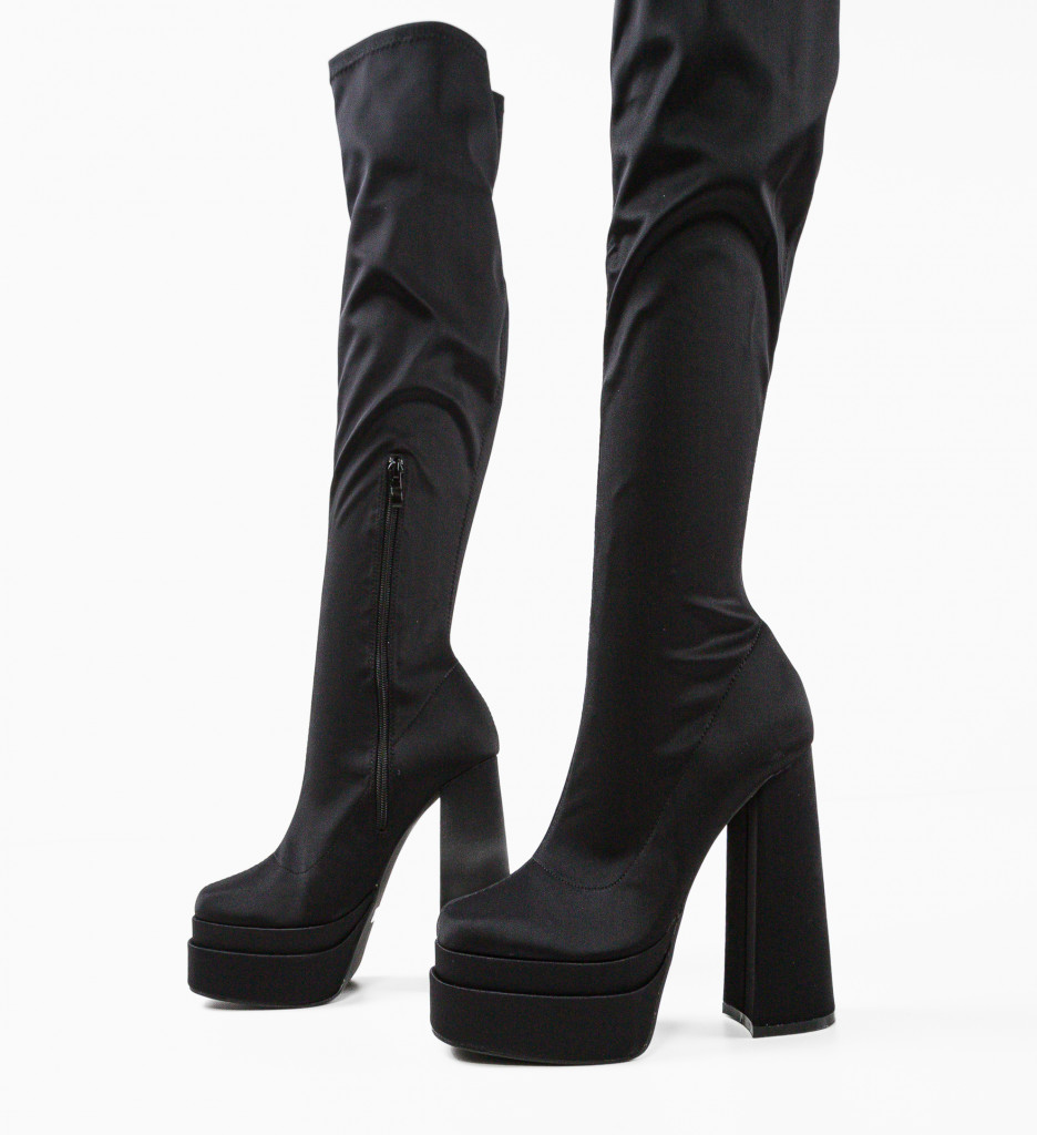 Cizme Dama Negre Uberba - Eleganta & Confort - imagine 7