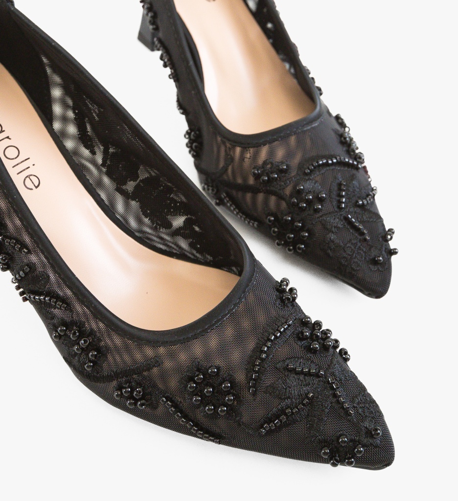 Pantofi dama Brides Negri eleganți - imagine 5
