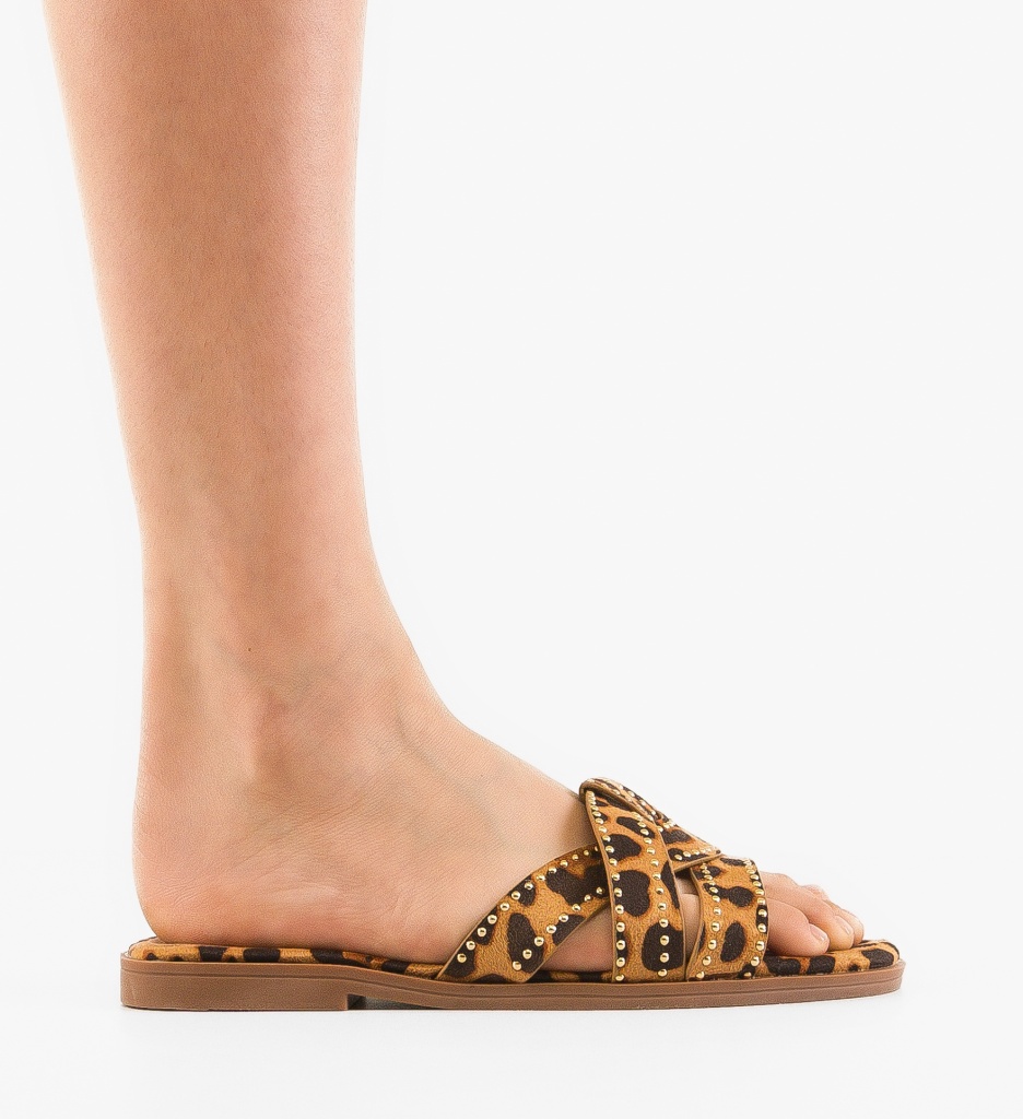 Papuci Dama Gentry Animal Print - Stil Exotic - imagine 6