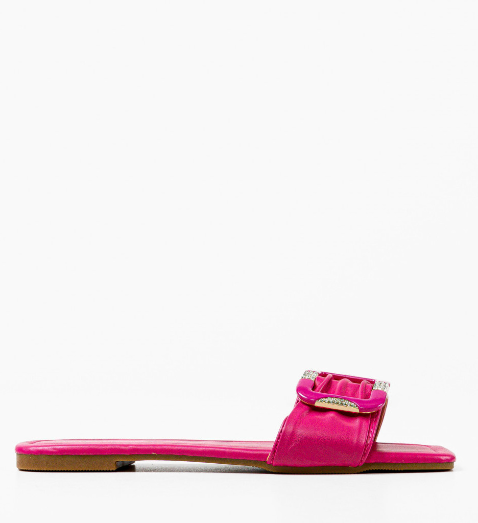 Papuci Dama Mikkel Fuchsia - Confort și Stil - imagine 2