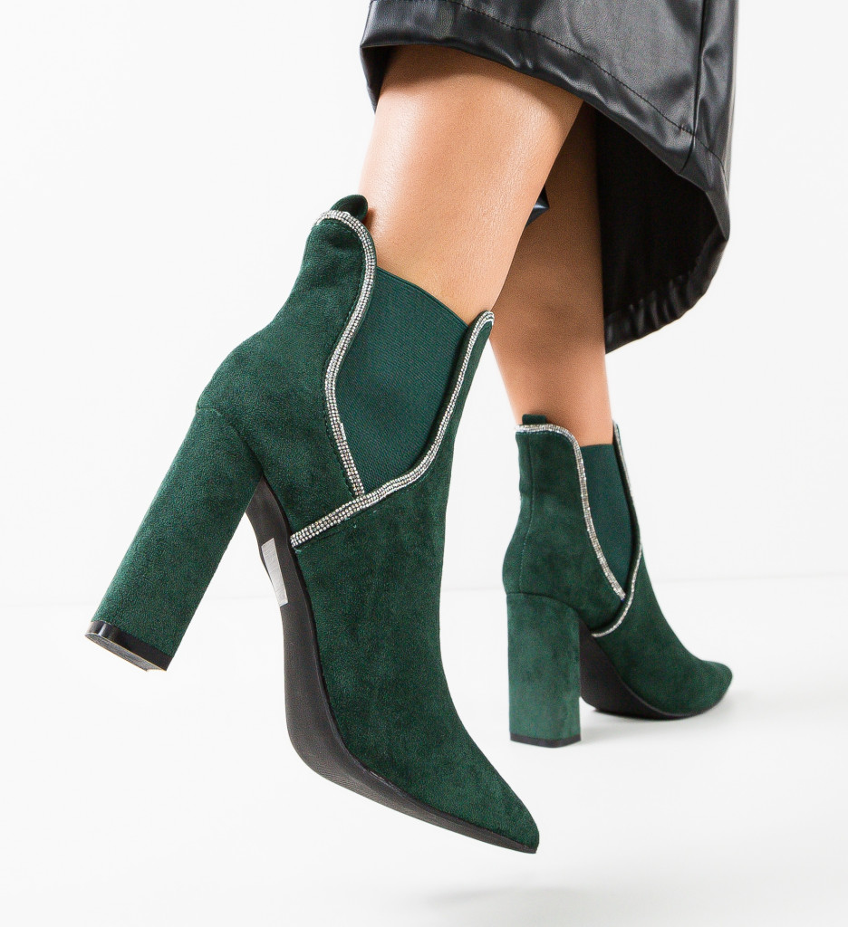 Botine Dama Mckay Verizi - Eleganță și Confort - imagine 2
