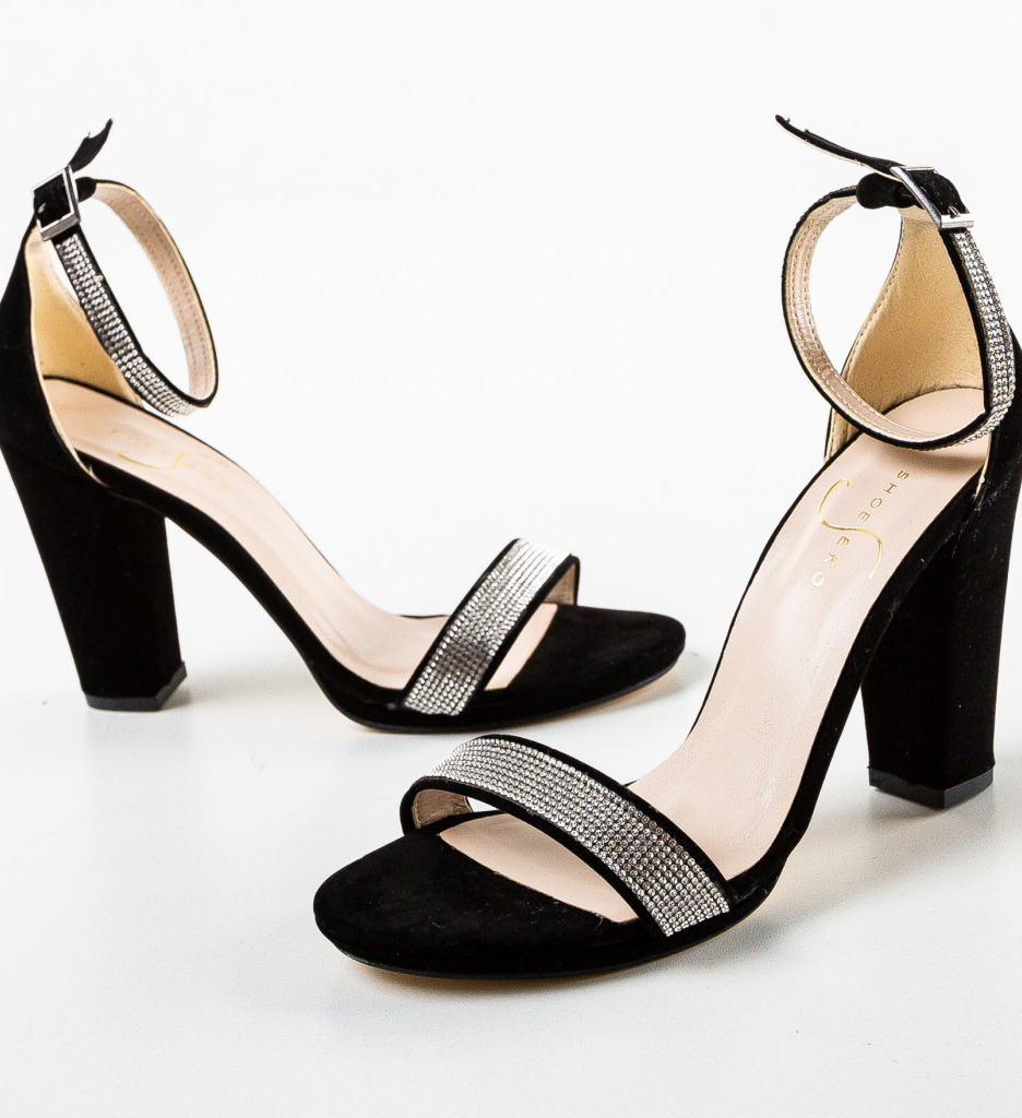Sandale cu Toc Odika Negre - Eleganță și Stil - imagine 5
