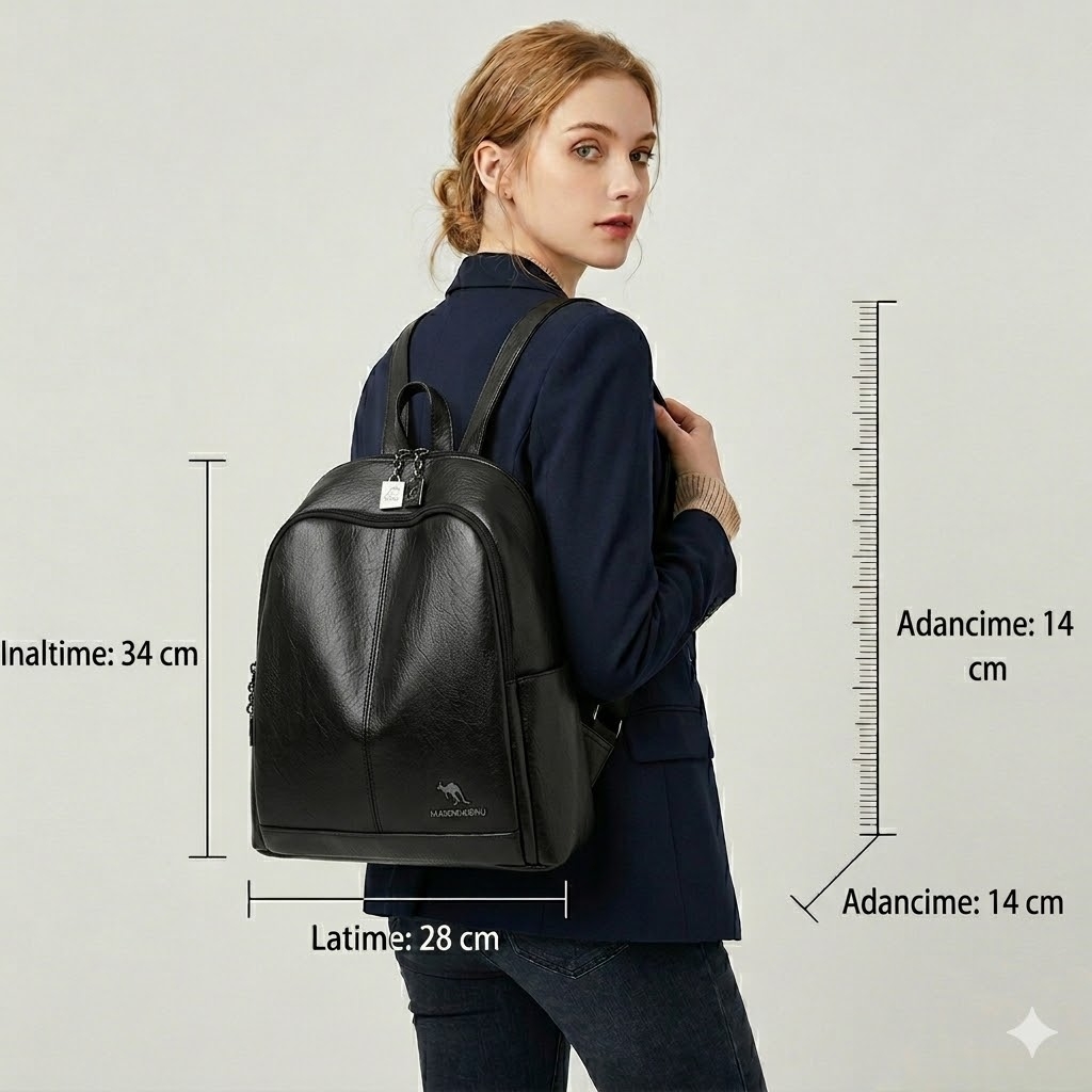 Rucsac Dama Disu GT746 Negru – Elegant și Practic - imagine 2