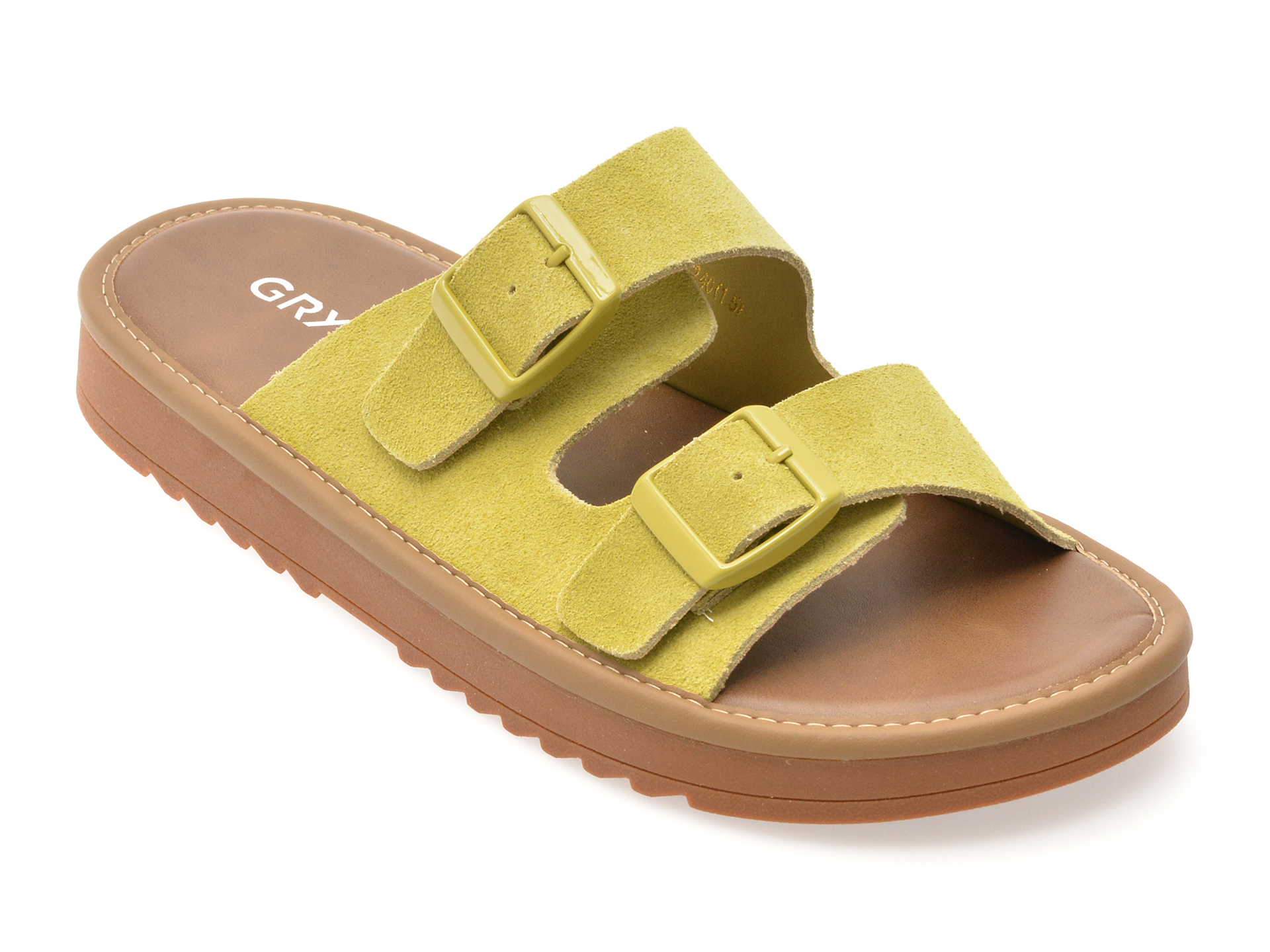 Papuci Gryxx Piele Verde - Confort Premium